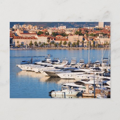 City of Split in Croatia at Sunset Postcard