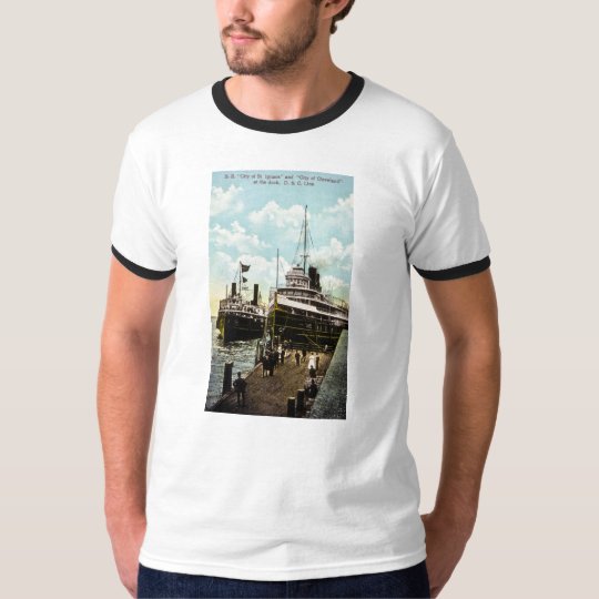 City of St. Ignace & City of Cleveland, D&C Line T-Shirt