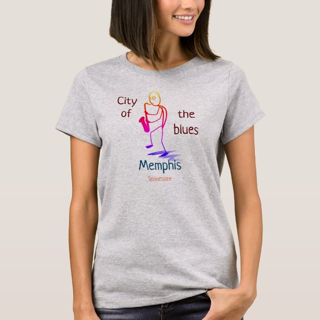 City of the Blues Memphis Tennessee T-Shirt (Front)