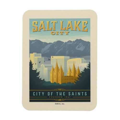 City of the Saints  Salt Lake City Utah Magnet