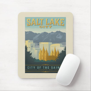City of the Saints   Salt Lake City, Utah Mouse Pad