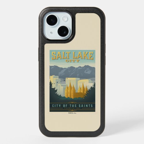 City of the Saints  Salt Lake City Utah iPhone 15 Case