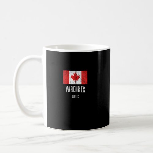 City Of Varennes Canada Canadian Flag Merch Zip  Coffee Mug