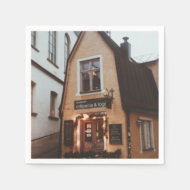 City of Visby - Crêperie & Logi - Sweden  Napkins (Front)