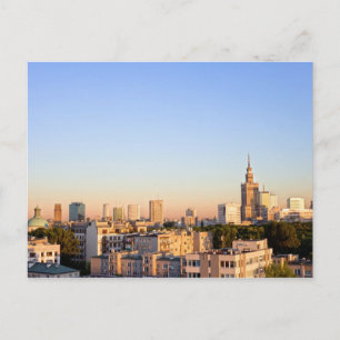 City of Warsaw in Poland Postcard