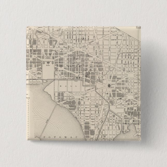 City of Washington 2 Pinback Button (Front)