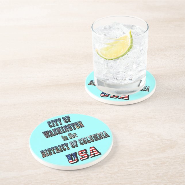City of Washington in the District of Columbia USA Coaster (Side)