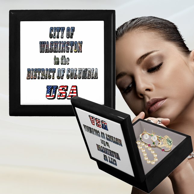 City of Washington in the District of Columbia USA Keepsake Box (City of Washington in the District of Columbia USA Keepsake Box)