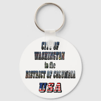 City of Washington in the District of Columbia USA Keychain