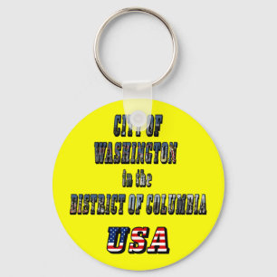 City of Washington in the District of Columbia USA Keychain
