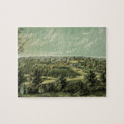 City of Waukesha Wisconsin from 1857 Jigsaw Puzzle