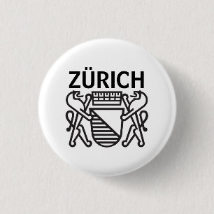 City of Zürich, SWITZERLAND Button
