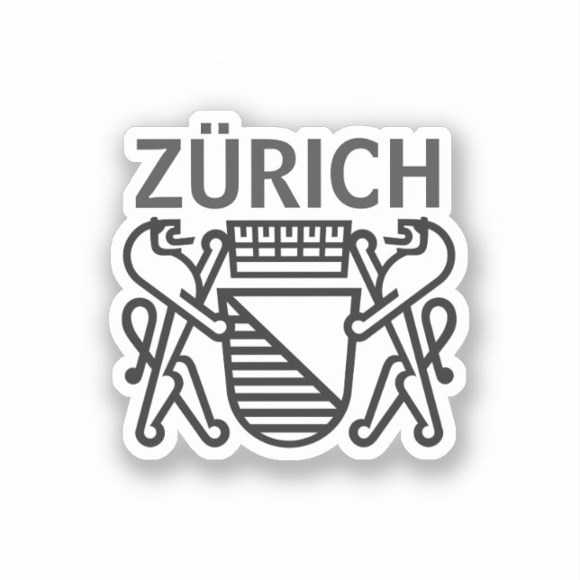 City of Zürich, SWITZERLAND  Sticker (Front)