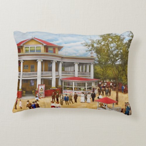 City _ OH _ The Chester Park Club House 1909 Accent Pillow