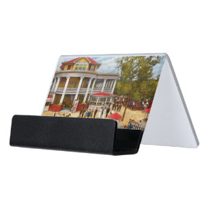 City - OH - The Chester Park Club House 1909 Desk Business Card Holder