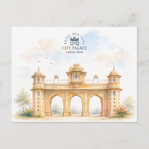 City Palace Uaipur | Indian Heritage Souvenir Holiday Postcard