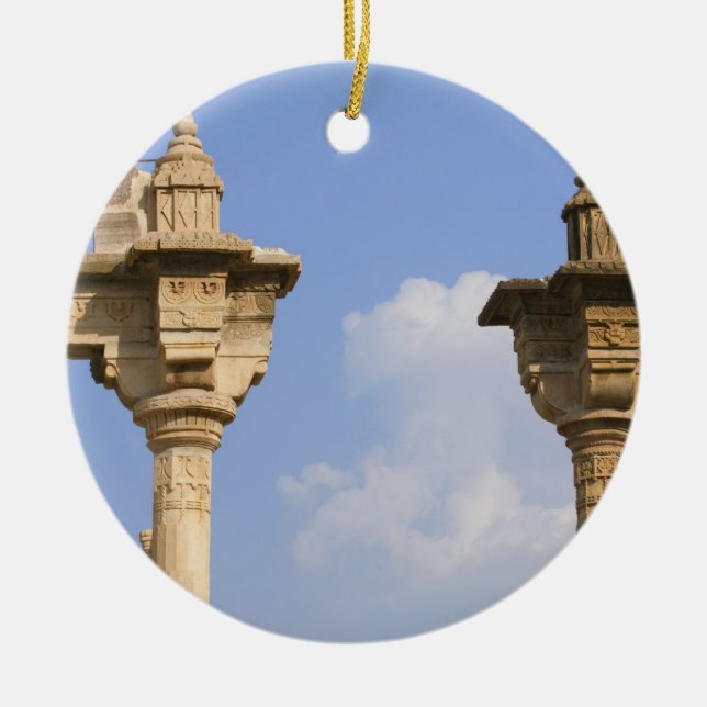 City Palace, Udaipur, Rajasthan, India 2 Ceramic Ornament (Front)