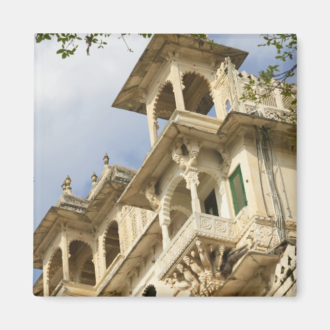 City Palace, Udaipur, Rajasthan, India Magnet (Front)