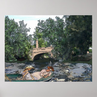 City Park, Feeding Ducks Poster