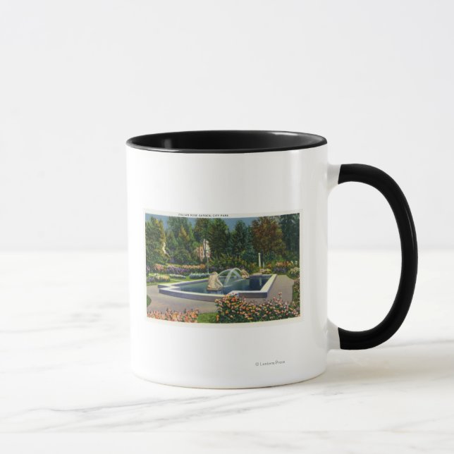 City Park Italian Rose Garden View Mug (Right)