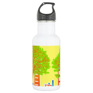 City People Rainbow Colorful Destiny Stainless Steel Water Bottle