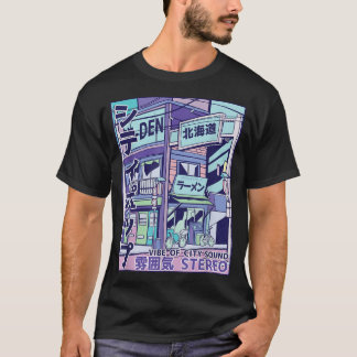 City Pop Aesthetic Vaporwave Style 80s Japanese An T-Shirt