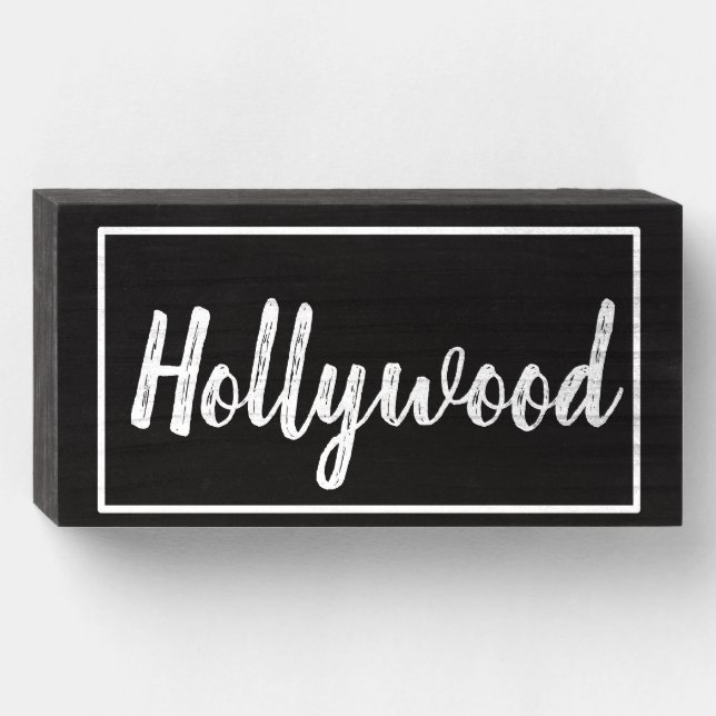 City Pride Hollywood - Wooden Block Sign (Front Horizontal)