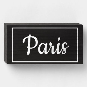City Pride Paris - Wooden Block Sign