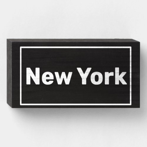 City Pride _ Wooden Block Sign