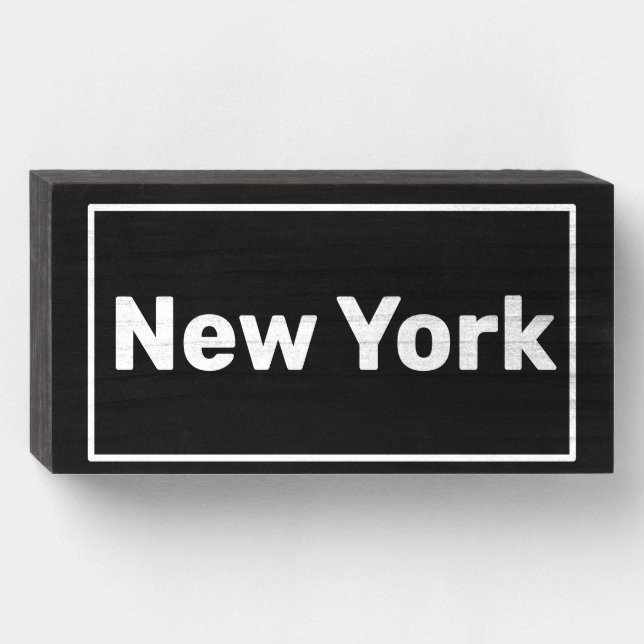City Pride - Wooden Block Sign (Front Horizontal)