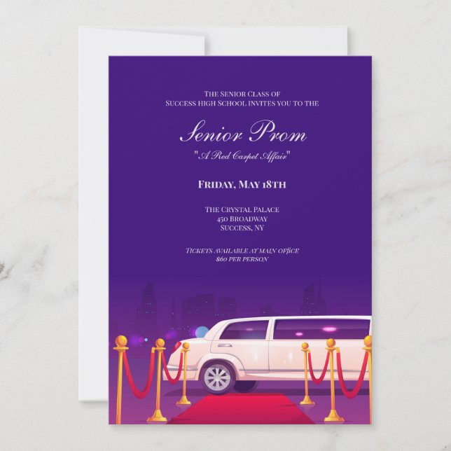 City Prom Invitation (Front)
