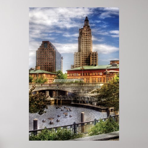 City _ Providence RI _ The Skyline Poster