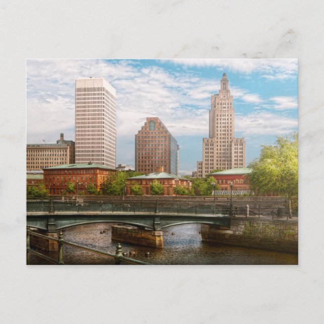 City - RI - Providence - The city of Providence Postcard (Front)