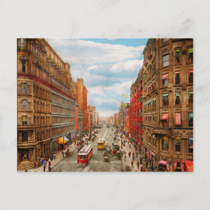 City - Rochester NY - Downtown Rochester 1904 Postcard