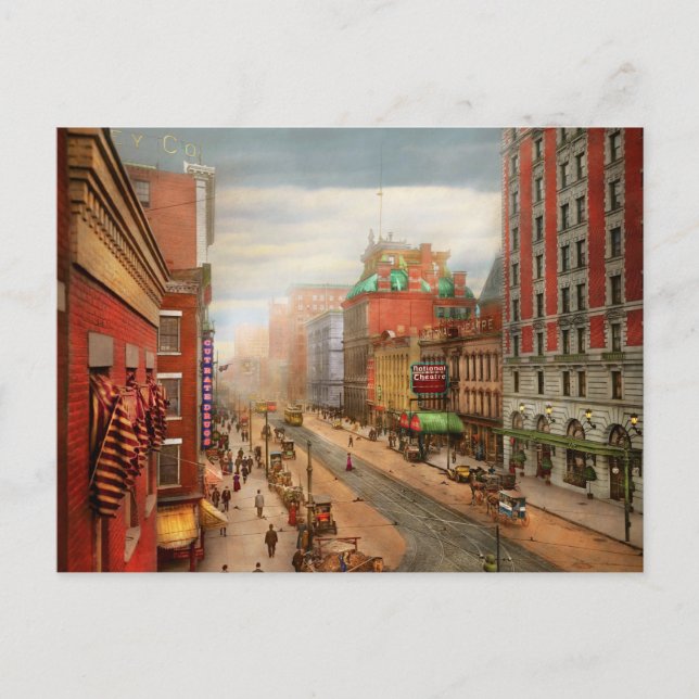 City - Rochester NY - National Theatre 1908 Postcard (Front)