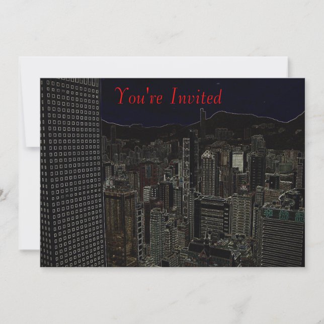 City Rooftop Invitation (Front)