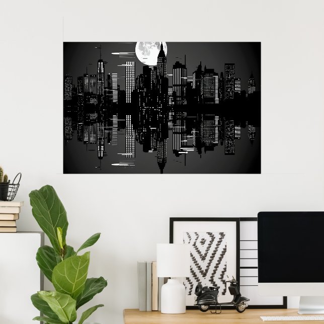 CITY SCAPE #1 POSTER (Home Office)