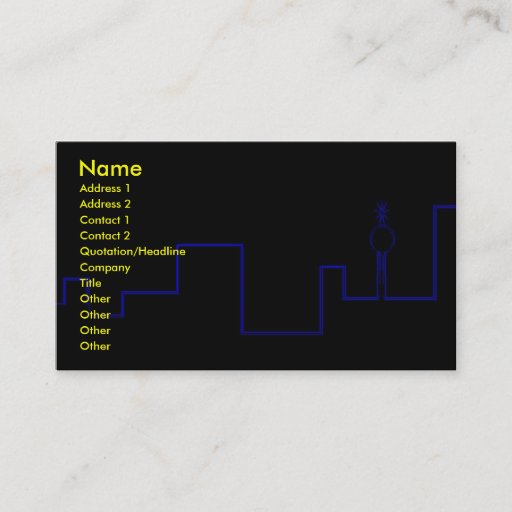 Customizable City Scape Business Card