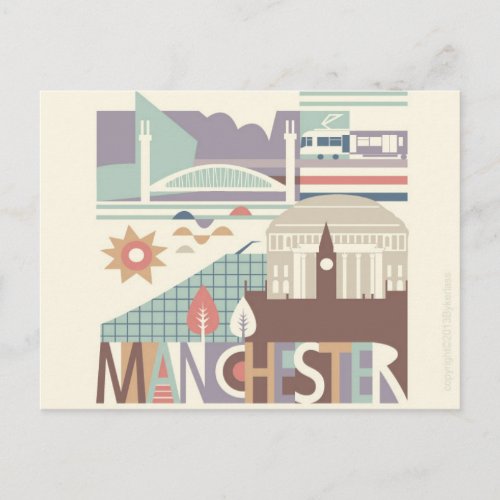 City Scape Manchester and the North West Postcard