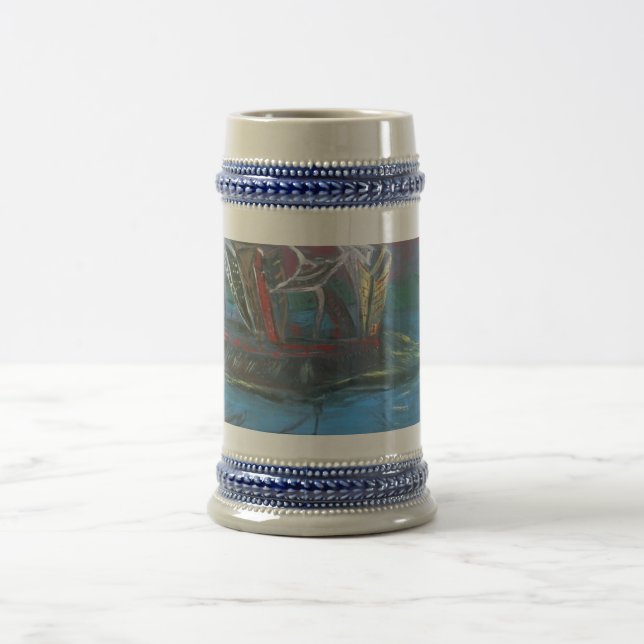 City Scape Supports Beer Stein (Center)
