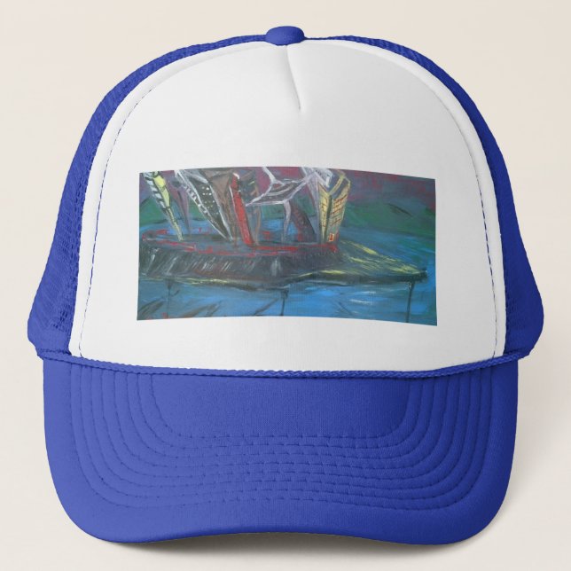 City Scape Supports Trucker Hat (Front)