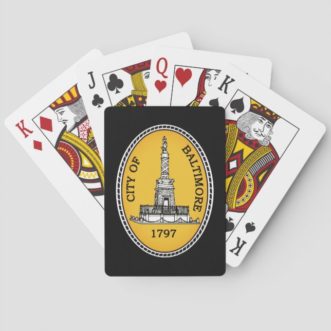 City Seal of Baltimore, Maryland Poker Cards (Back)