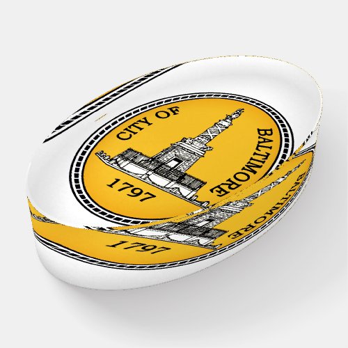 City Seal of Baltimore MD Paperweight