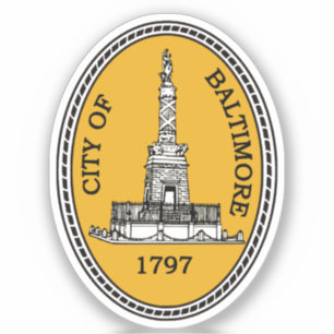 City Seal of Baltimore, MD Sticker