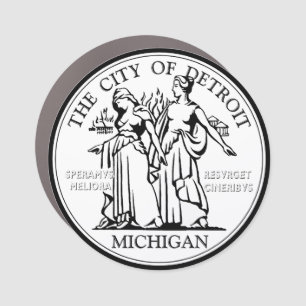 City Seal of Detroit Car Magnet
