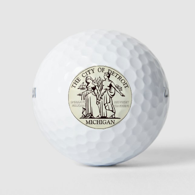 City Seal of Detroit Golf Balls (Front)