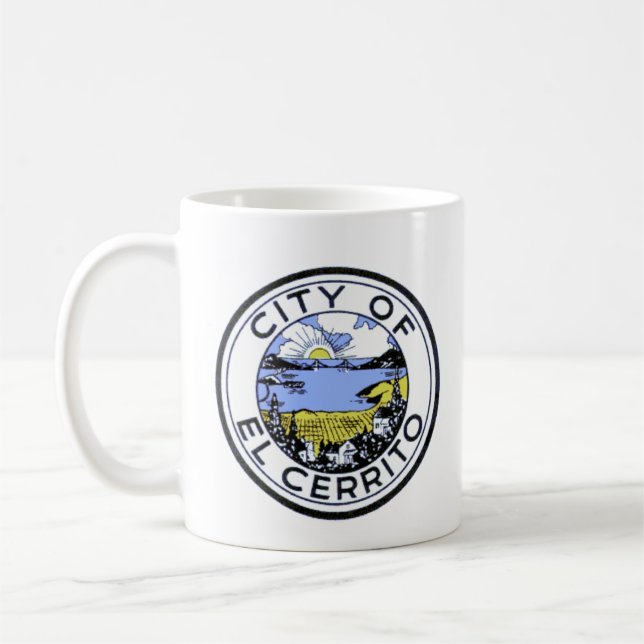 City Seal of El Cerrito, California Coffee Mug (Left)