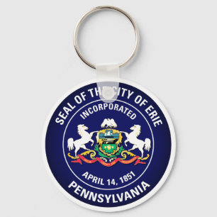 City Seal of Erie, Pennsylvania Keychain