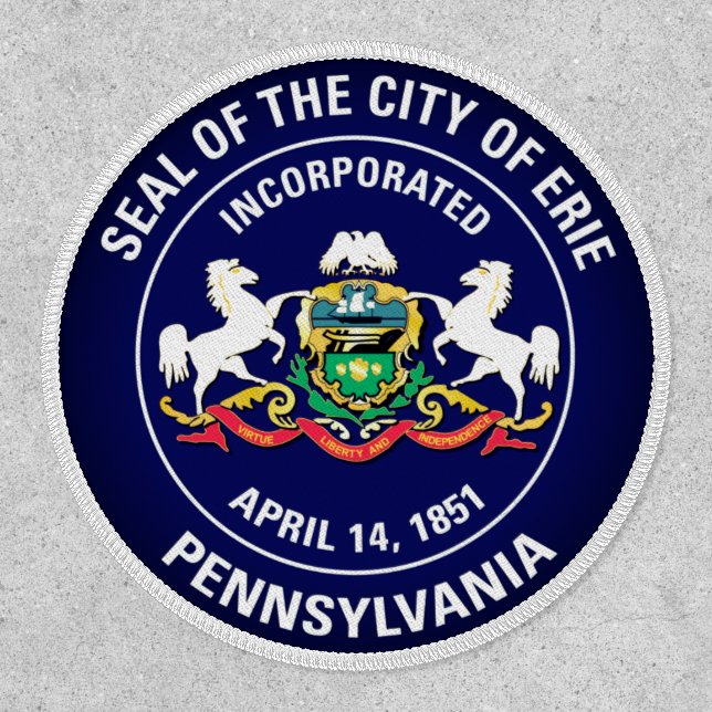 City Seal of Erie, Pennsylvania Patch (Front)