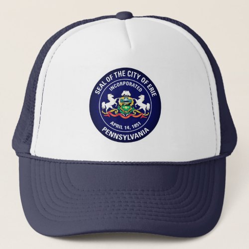 City Seal of Erie Pennsylvania Trucker Hat